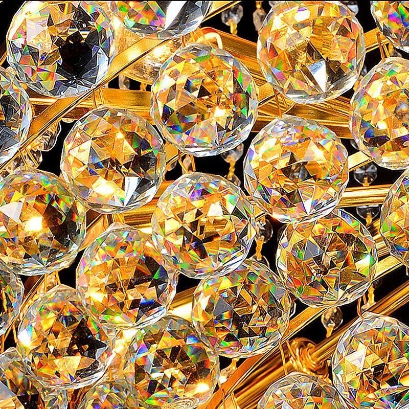 Elegant Crystal Chandelier European Pendant Light Long Hanging Chandelier Duplex Staircase