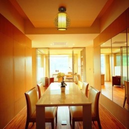 Unique Semi Flush Mount Creative Round Bamboo Ceiling Light Porch Lighting