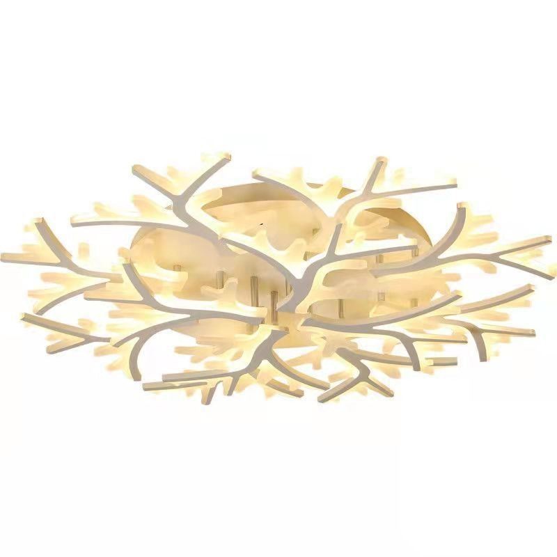 Flush Mount Modern Minimalist Antler Ceiling Light