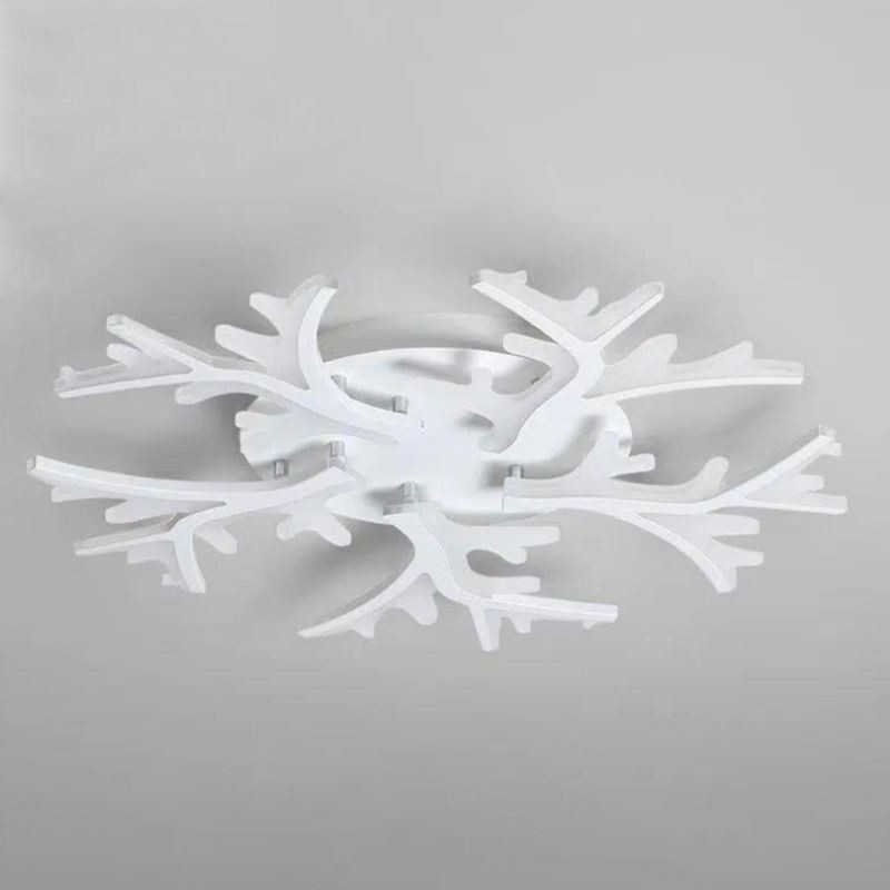 Flush Mount Modern Minimalist Antler Ceiling Light