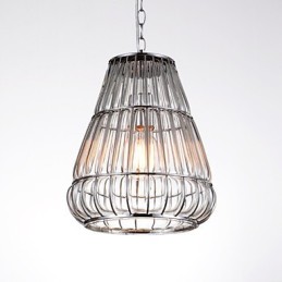 Modern Contemporary Chrome Glass Chandelier