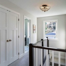 Modern Simple Flush Mount Lotus Base Ceiling Lamp