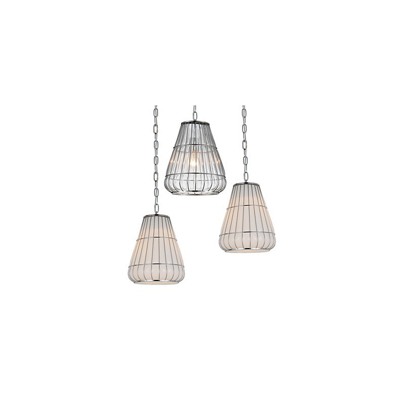 Modern Contemporary Chrome Glass Chandelier