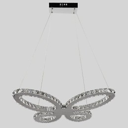 Modern Contemporary Chrome Metal Chandelier