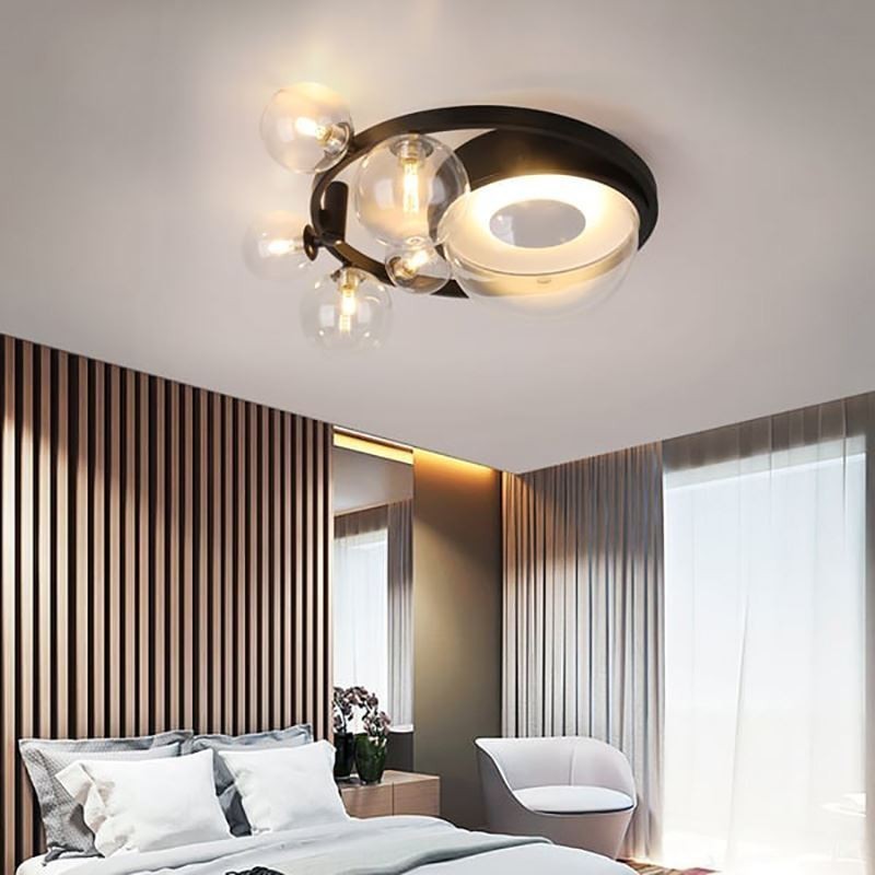 Flush Mount Modern Minimalist Decorative Glass Ceiling Light
