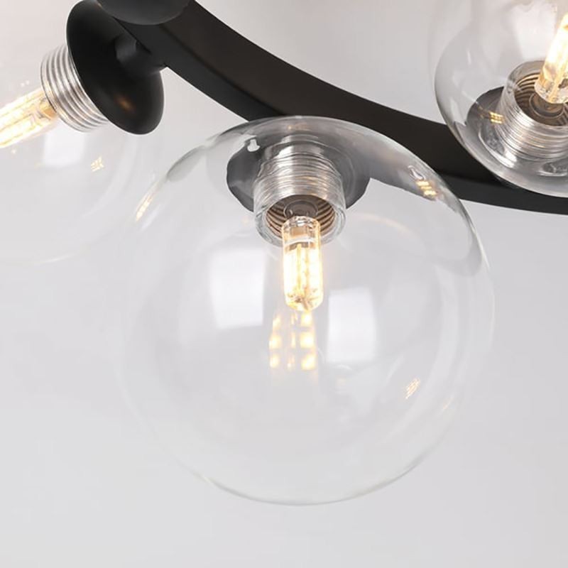 Flush Mount Modern Minimalist Decorative Glass Ceiling Light