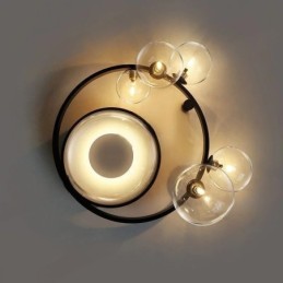 Flush Mount Modern Minimalist Decorative Glass Ceiling Light