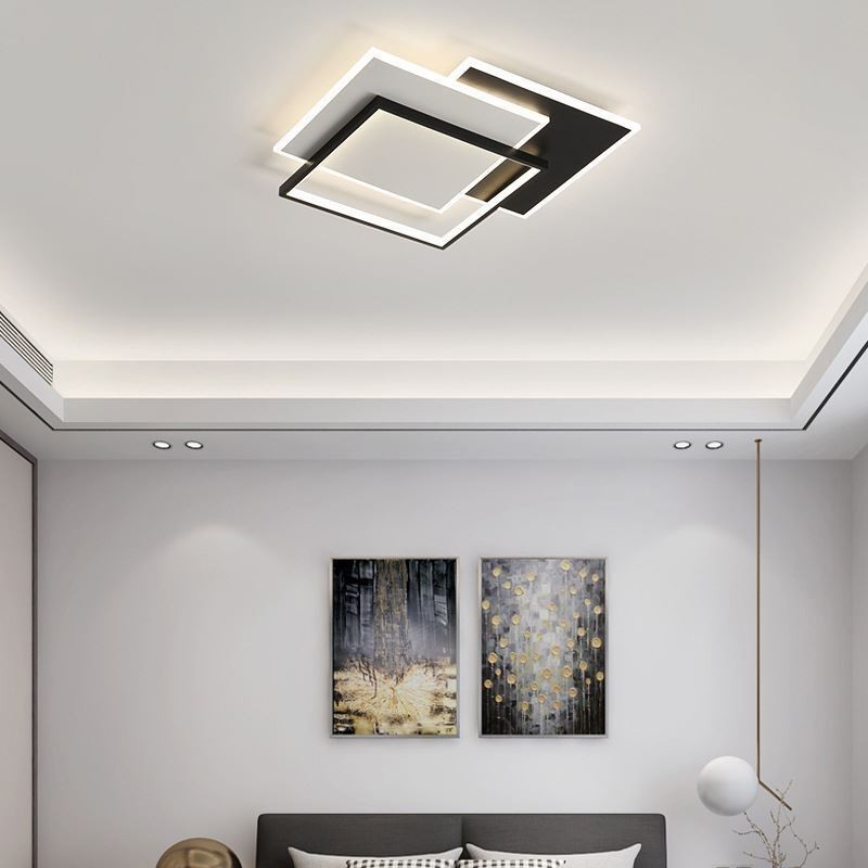Flush Mount Minimalist Acrylic Square Ceiling Light 40 50cm