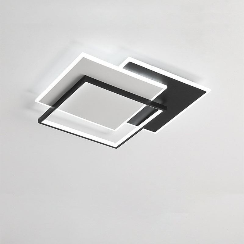 Flush Mount Minimalist Acrylic Square Ceiling Light 40 50cm