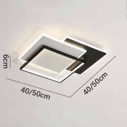 Flush Mount Minimalist Acrylic Square Ceiling Light 40 50cm