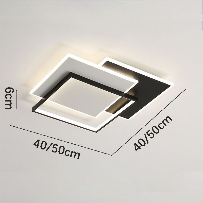 Flush Mount Minimalist Acrylic Square Ceiling Light 40 50cm