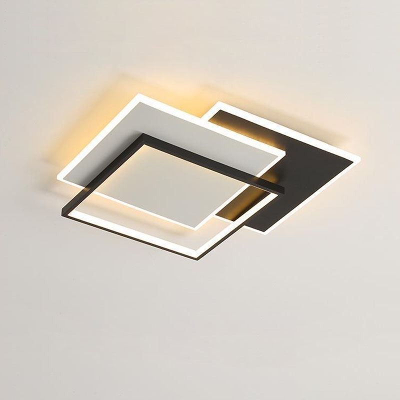 Flush Mount Minimalist Acrylic Square Ceiling Light 40 50cm