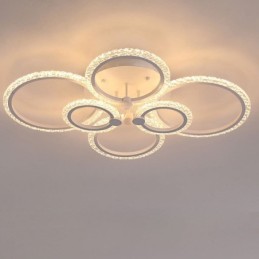 Flush Mount Modern Minimalist Circle Acrylic Flower Ceiling Light
