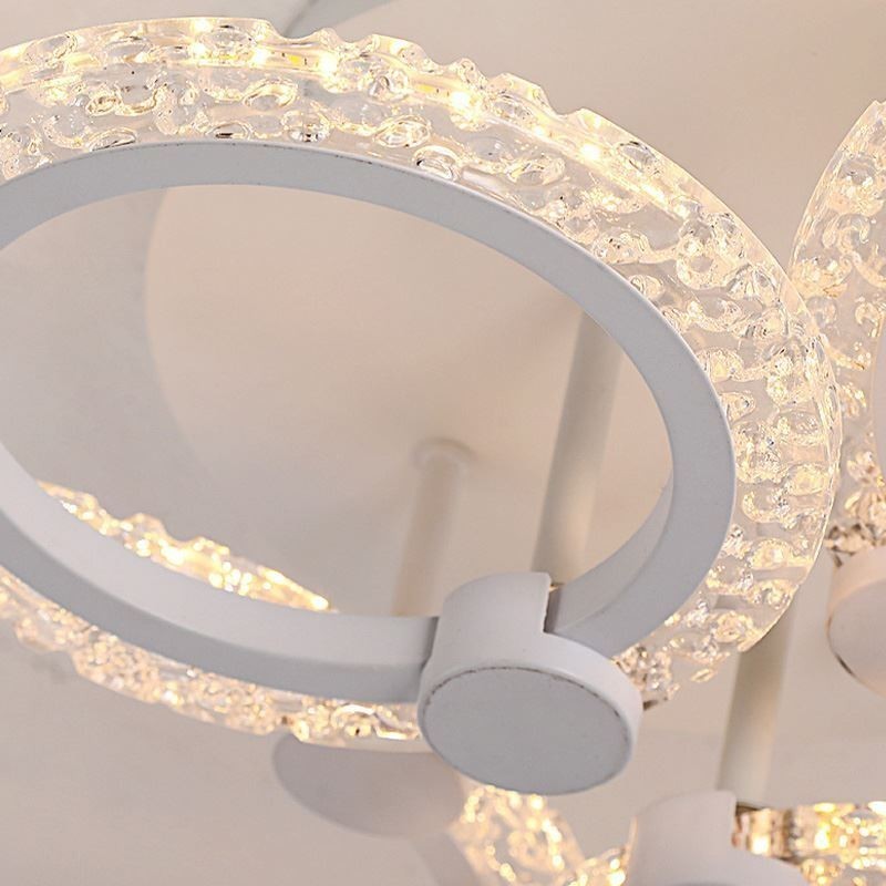 Flush Mount Modern Minimalist Circle Acrylic Flower Ceiling Light
