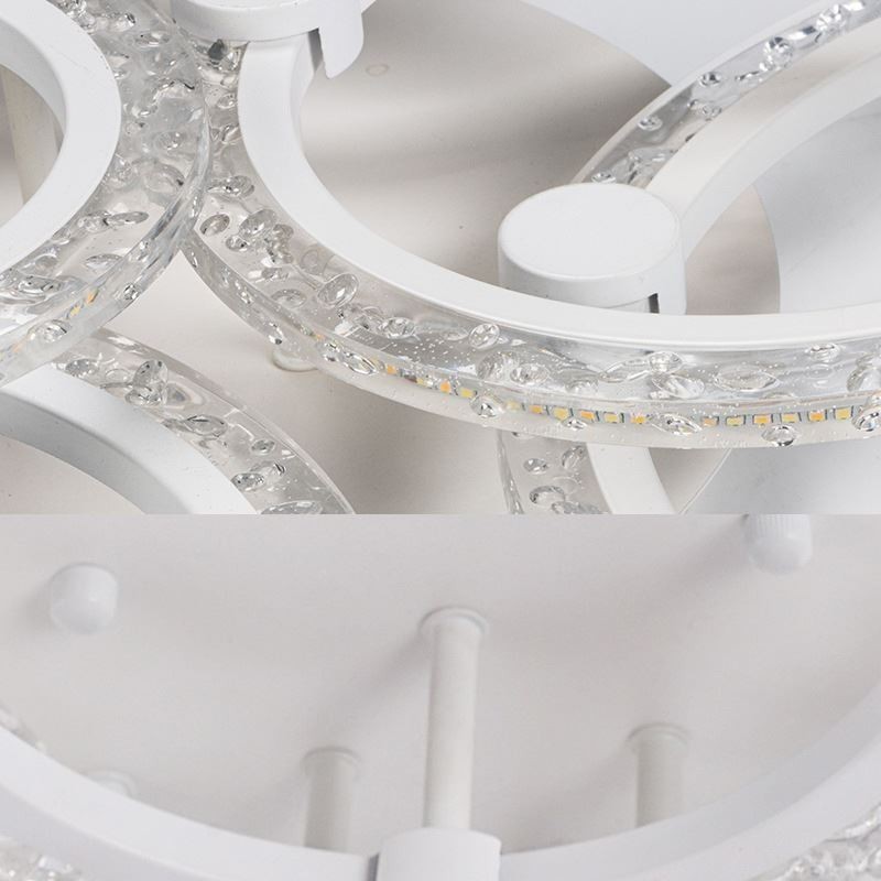 Flush Mount Modern Minimalist Circle Acrylic Flower Ceiling Light