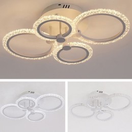 Flush Mount Modern Minimalist Circle Acrylic Flower Ceiling Light