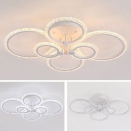 Flush Mount Modern Minimalist Circle Acrylic Flower Ceiling Light
