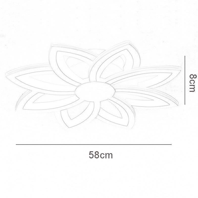 Flush Mount Eye catching Acrylic Flower Ceiling Light 55cm