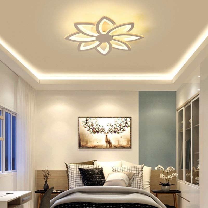 Flush Mount Eye catching Acrylic Flower Ceiling Light 55cm