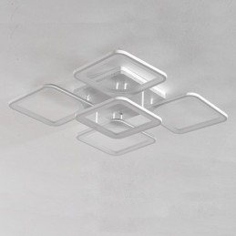 Flush Mount White Acrylic Square Ceiling Light 5 Lights 8 Lights