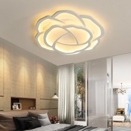 Flush Mount Modern Simple Rose Acrylic Ceiling Light 52cm