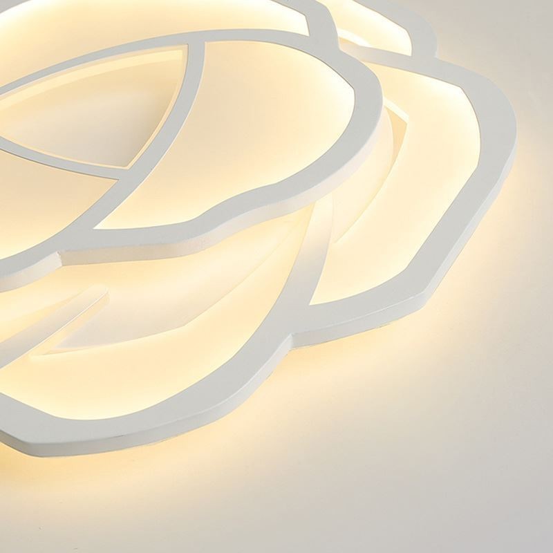 Flush Mount Modern Simple Rose Acrylic Ceiling Light 52cm