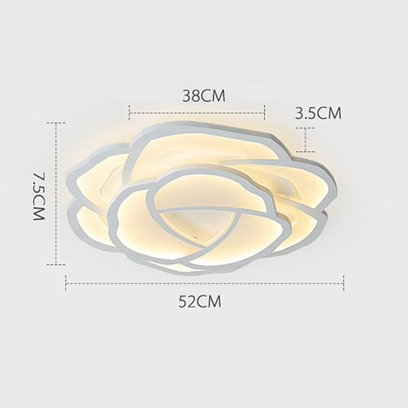 Flush Mount Modern Simple Rose Acrylic Ceiling Light 52cm
