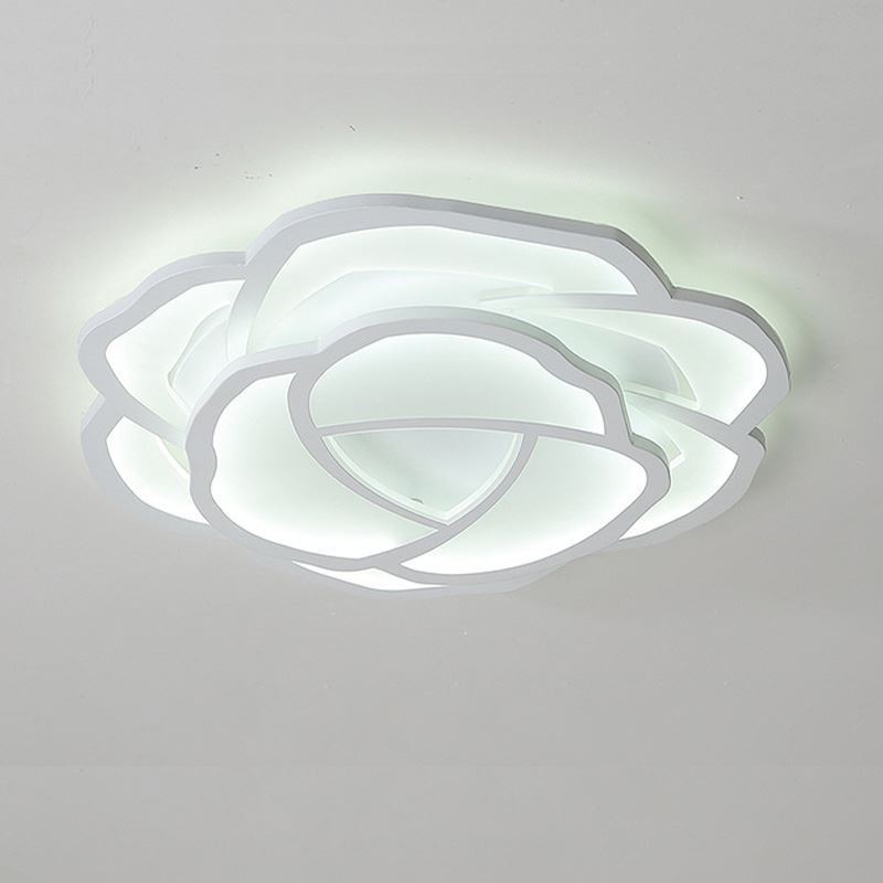 Flush Mount Modern Simple Rose Acrylic Ceiling Light 52cm
