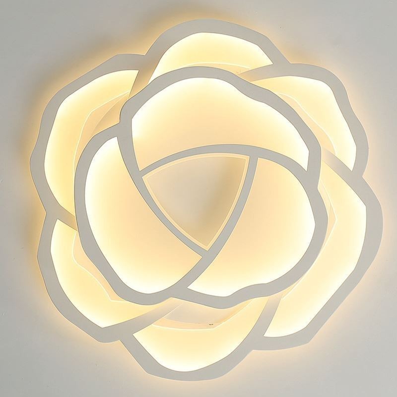 Flush Mount Modern Simple Rose Acrylic Ceiling Light 52cm