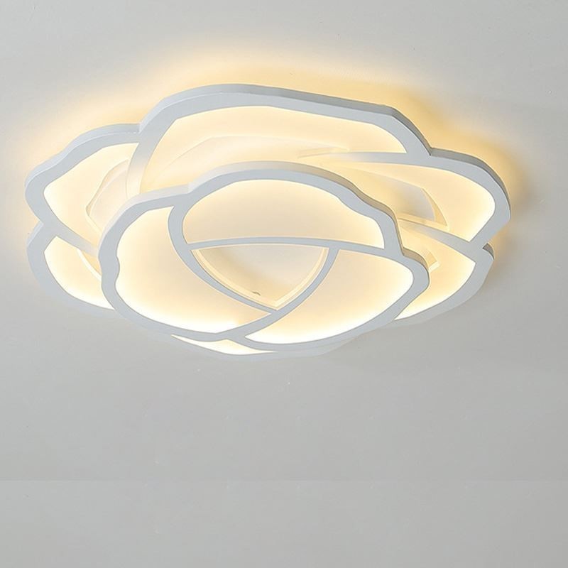 Flush Mount Modern Simple Rose Acrylic Ceiling Light 52cm