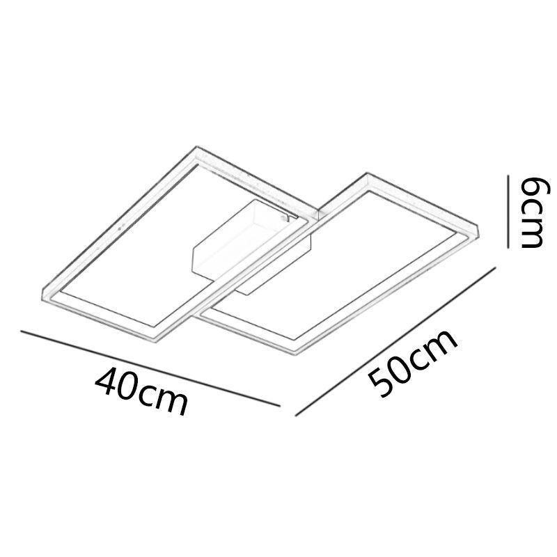 Flush Mount Mosaic Geometric Square Ceiling Lamp