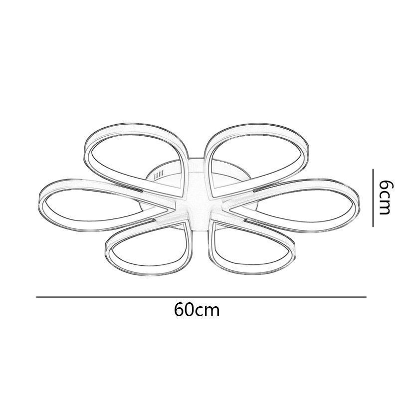 Flush Mount Minimalist Clover Ceiling Light