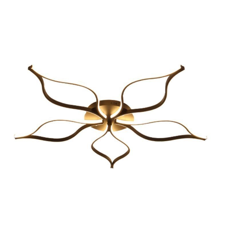 Flush Mount Minimalist Five Leaf Flower Ceiling Light