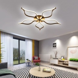 Flush Mount Minimalist Five Leaf Flower Ceiling Light