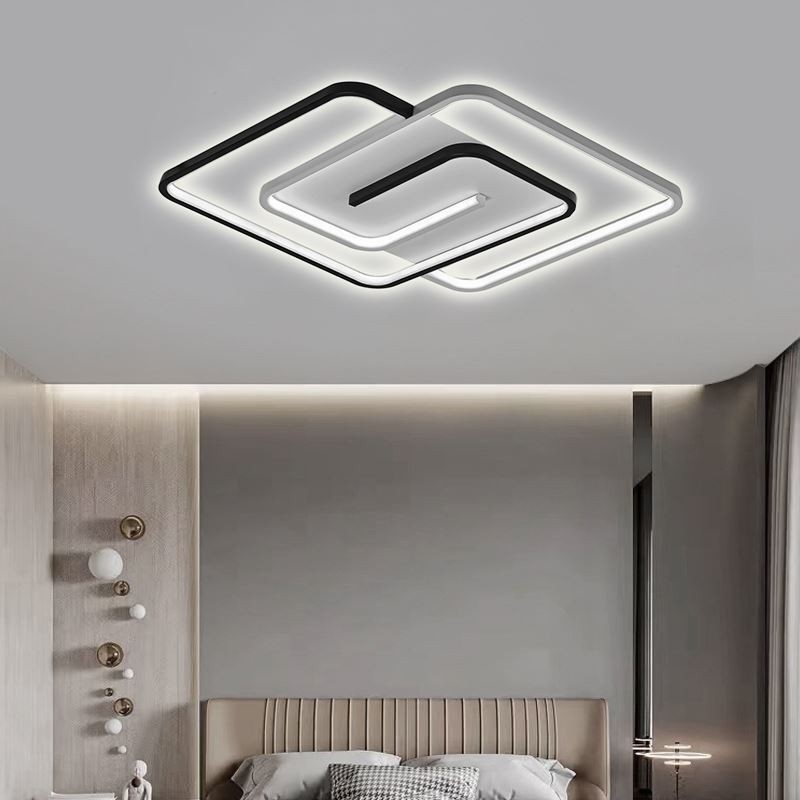 Flush Mount Acrylic Wrap Square Ceiling Light