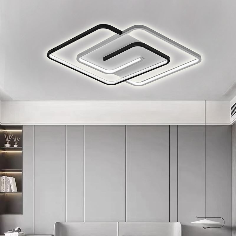 Flush Mount Acrylic Wrap Square Ceiling Light
