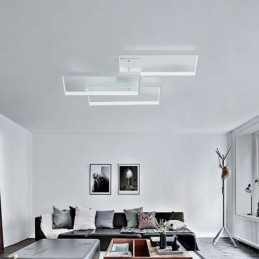 Flush Mount Acrylic Geometric Rectangular Ceiling Light