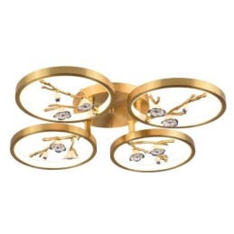 Flush Mount Copper Art Branch Plum Blossom Ceiling Light