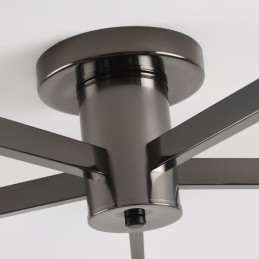 Nordic Glass Flush Mount Creative Wrought Iron Ceiling Light