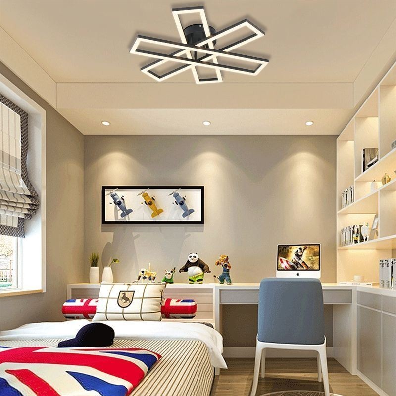 Minimalist Flush Mount Aluminum Art Windmill Ceiling Light