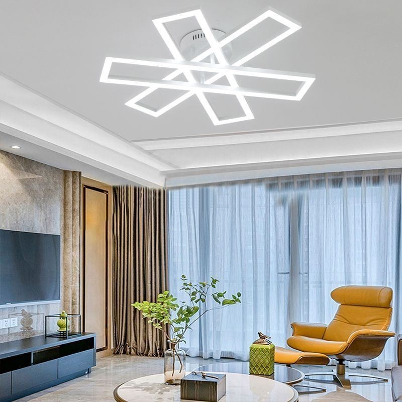 Minimalist Flush Mount Aluminum Art Windmill Ceiling Light