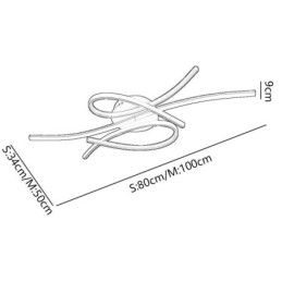 Minimalist Flush Mount Aluminum Art Butterfly Ceiling Light