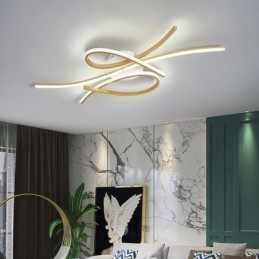 Minimalist Flush Mount Aluminum Art Butterfly Ceiling Light