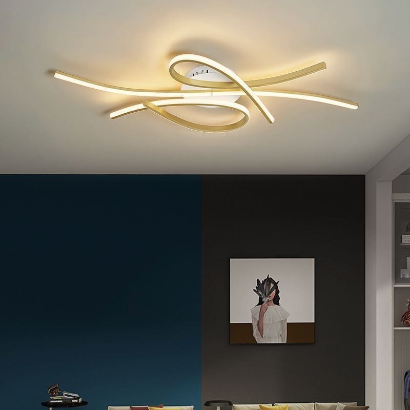 Minimalist Flush Mount Aluminum Art Butterfly Ceiling Light