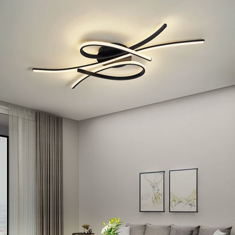 Minimalist Flush Mount Aluminum Art Butterfly Ceiling Light