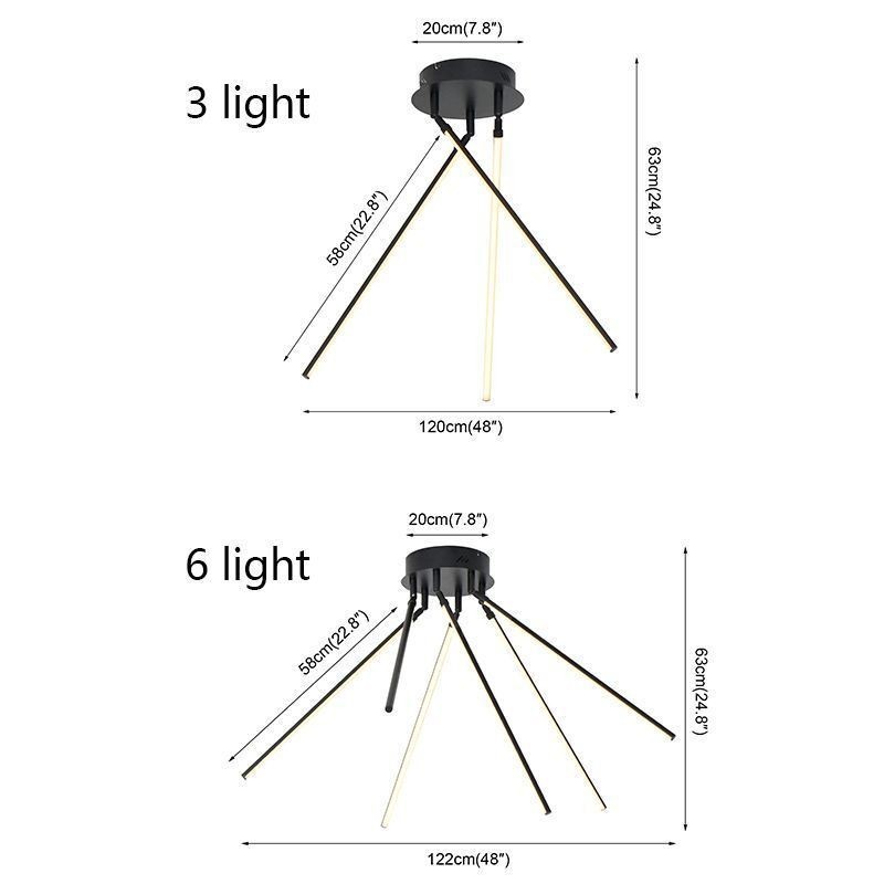 Creative Flush Mount Aluminum Art Windmill Ceiling Lamp