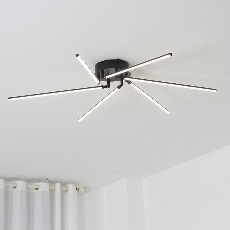 Creative Flush Mount Aluminum Art Windmill Ceiling Lamp