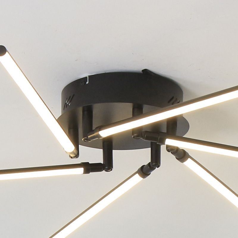 Creative Flush Mount Aluminum Art Windmill Ceiling Lamp