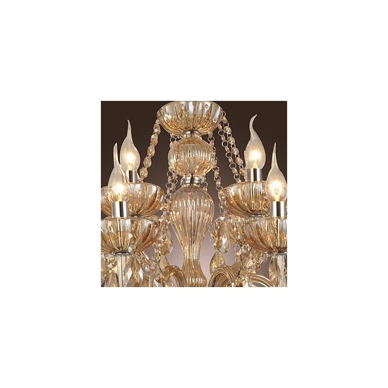 Chandelier Crystal Luxury Modern 2 Tiers Living 12 Lights