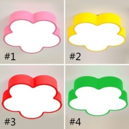 Cartoon Ceiling Light Modern Flower Flush Mount